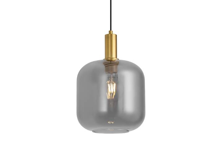 Suspension design laiton avec verre fumé pour système de rail