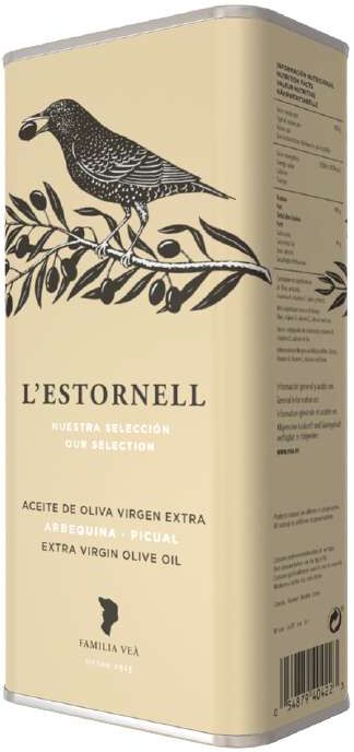 Aceite de Oliva Virgen Extra Veá L'Estornell 50 cl. (Lata) - Sabor auténtico de España