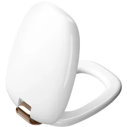 VitrA Plural WC-Sitz 126-003-029 weiß hochglanz/kupfer, mit Absenkautomatik, Schnellverschluss