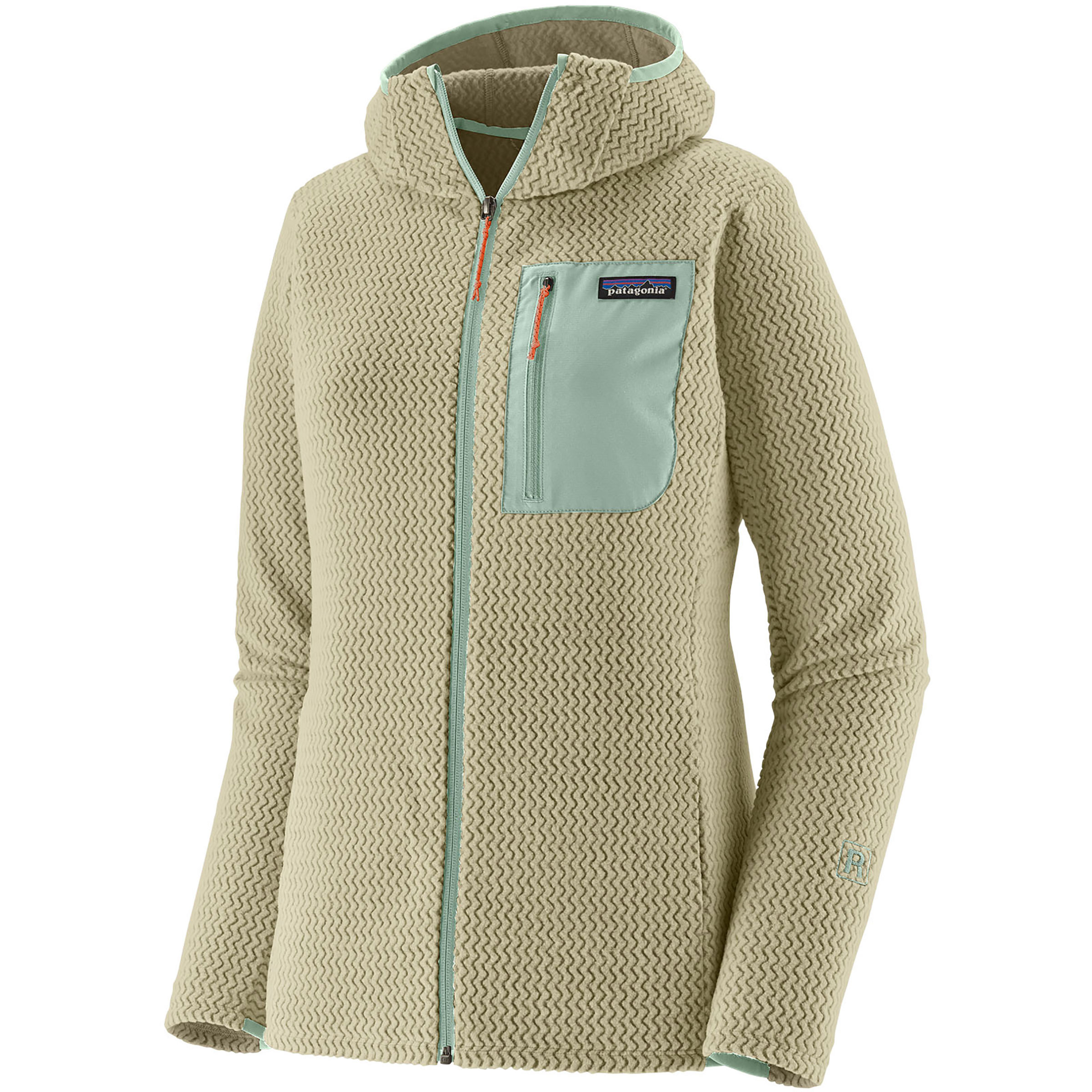 Patagonia R1 Air Damen Fleecejacke oliv Größe XL Trekking Atmungsaktiv