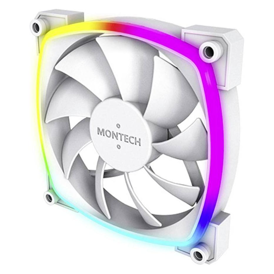 Montech AX120 PWM ARGB Lüfter - 120mm, weiss (120 mm, 1x) (AX120 PWM W)