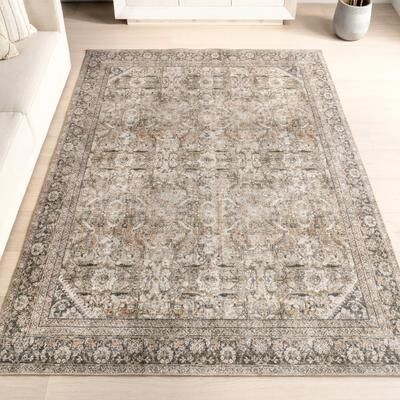 Nuloom Hillstone Collection Traditional Vintage Medallion Area Rug
