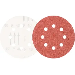 PFERD TOOLS Universal Korund Klettscheibe KSS 8 Absauglöcher für Exzenterschleifer - 45017004
