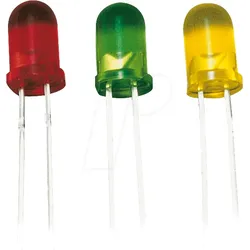 LED 5MM 2MA GE - LED, 5 mm, bedrahtet, gelb, 3,2 mcd, 60°