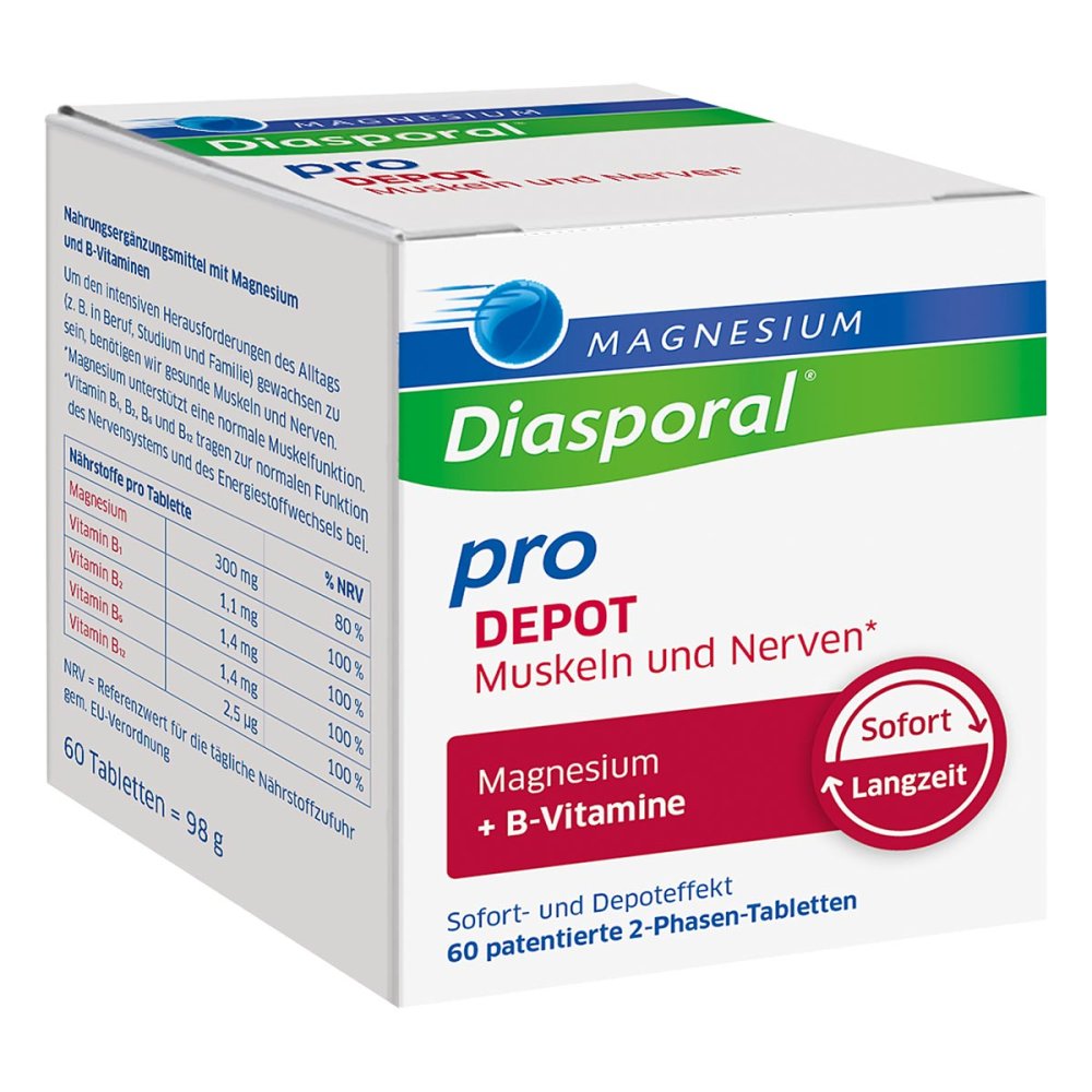 Protina Pharmazeutische GmbH Magnesium-Diasporal® Pro DEPOT Patentierte 2-Phasen-Tabletten 20041716