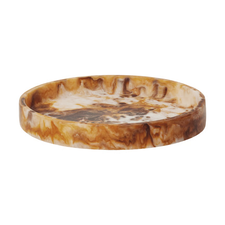 Ferm Living Mist decoratieplateau Sugar Kelp bruin Ø20 cm