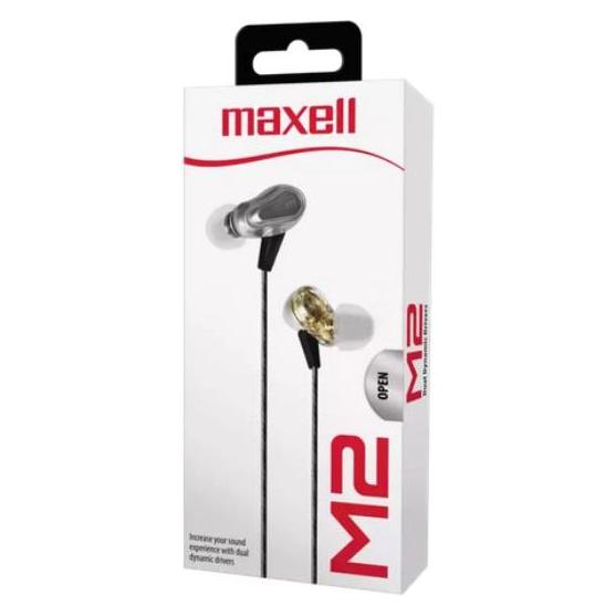 Maxell Słuchawki Słuchawki MLA EB-PRO M2 Dual Driver Earbuds silver (Kabelgebunden, Kabellos) (61229868)