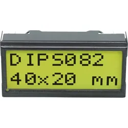 LCD 082 DIP - LCD DIP-Modul, Dotmatrix, 2x8 Zeichen, grün