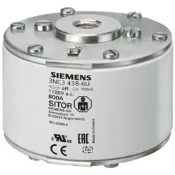 Siemens 3NC3236-6U SITOR-Sicherungseinsatz, mit beidseitigem Innengewinde, NH3, In: 630 A, aR 3NC32366U  - 3 Stück