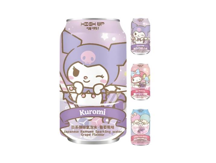 HIGH UP Ramune Sanrio Boisson sucrée au raisin Sélection aléatoire 330 ml