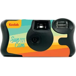 Kodak Sun Cam Fun Saver Flash Summer 27+12 (Farbfilm), Einwegkamera, Mehrfarbig, Schwarz