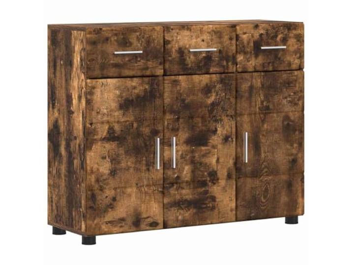 Makastle Sideboard Geräucherte Eiche 88,5x30,5x73 cm Holzwerkstoff