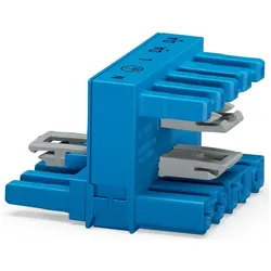 Wago Netz-H-Verteiler Netz-Stecker, Elektronikkabel + Stecker, Blau