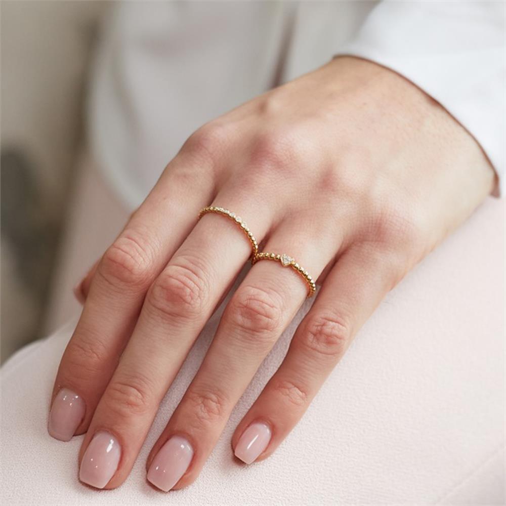 Brilladia Memoire Ring 750er Gold 5 Diamanten