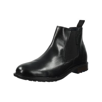 Stiefelette BUGATTI "bugatti Stiefelette Glattleder", Damen, Gr. 41, schwarz, Glattleder, Schuhe Stiefelette