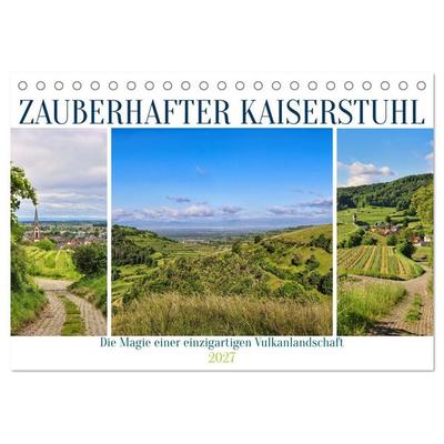 Zauberhafter Kaiserstuhl (Tischkalender 2027 DIN A5 quer), CALVENDO Monatskalender