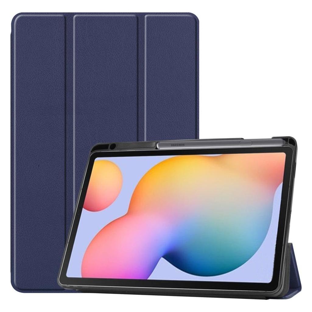 Cover-Discount Galaxy Tab S6 Lite - Tri-fold Smart Leder Case dunkelblau (Samsung Galaxy Tab S6 Lite) (101227062G)