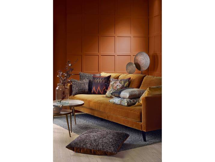 Chemin de table Alexis 44 x 140cm Gris/Gris