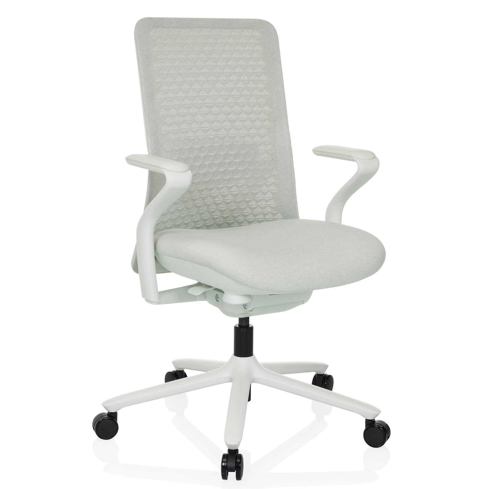 hjh OFFICE High End Bürostuhl VERVIO Stoff / Netzstoff mit Armlehnen