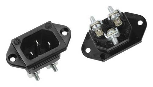 Bachmann 917.170 Kaltgeräte-Steckverbinder 781 Stecker Gesamtpolzahl: 2 10A Schwarz 1St.