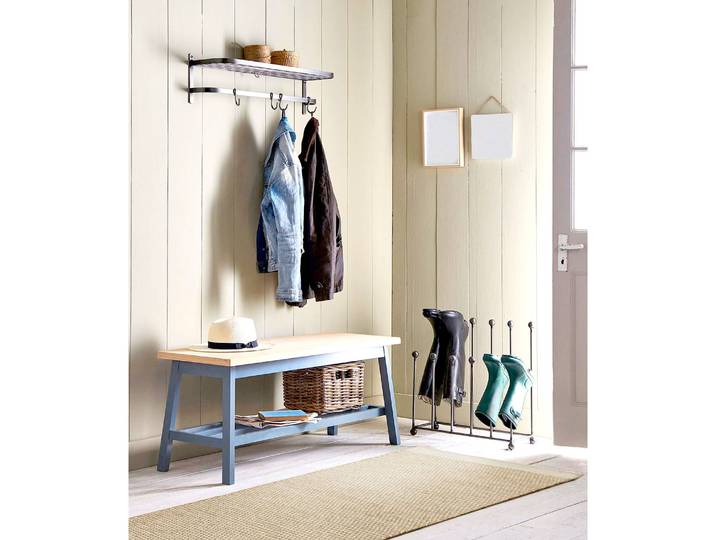 Wollteppich Visby Beige/Creme/Beige 65 x 130cm Baumwollstoff/Wolle