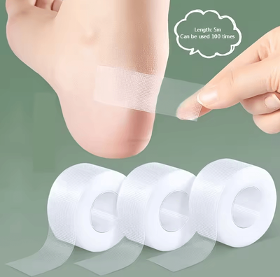 Uplift Curations Transparent Silicone Mole Skin Tape Roll Flexible Foot & Skin Protection transparent