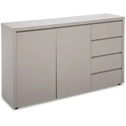 Kommode Oslo Lack Grau