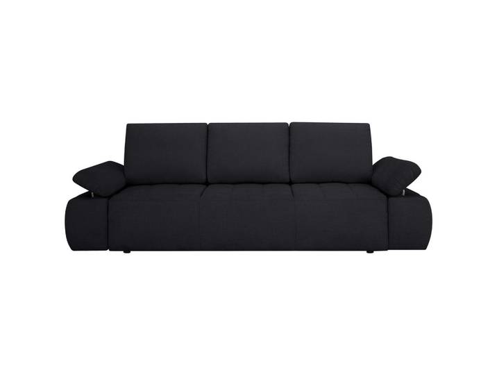 Mid.you Schlafsofa, Anthrazit, Kunststoff, 3-Sitzer, Füllung: Schaumstoffflocken, 255x89x109 cm, Made in Europe, Bettkasten erhältlich, Bettfunktion erhältlich, Wohnzimmer, Sofas & Couches, Schlafsofas, Schlafsofas mit Bettkasten