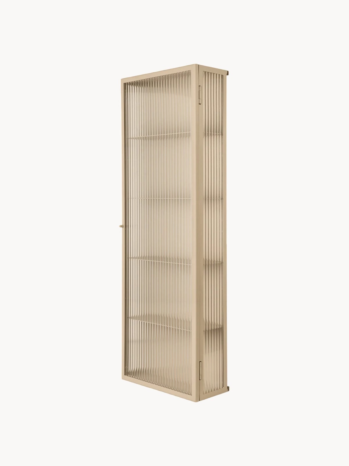 Ferm LIVING Wandvitrinekast Haze met glazen deuren en metalen details