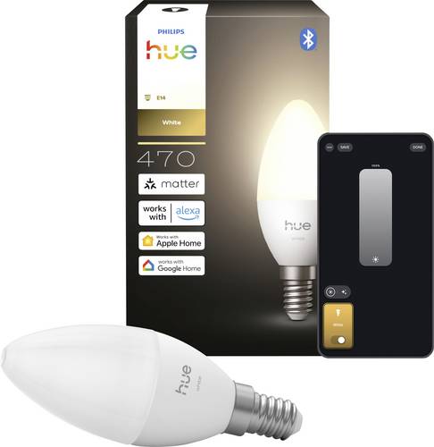 Philips Hue LED-Leuchtmittel (einzeln) 8721103099600 EEK: E (A - G) 1er-Pack E14 0.2W Warmweiß