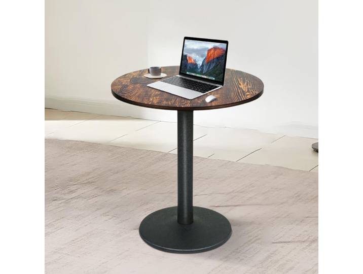 JEOBEST Table de Bar Ronde Haute Table Exterieur Mange Debout pour Salle à Manger Bistrot Cuisine pour 1-4 Personnes 60cm