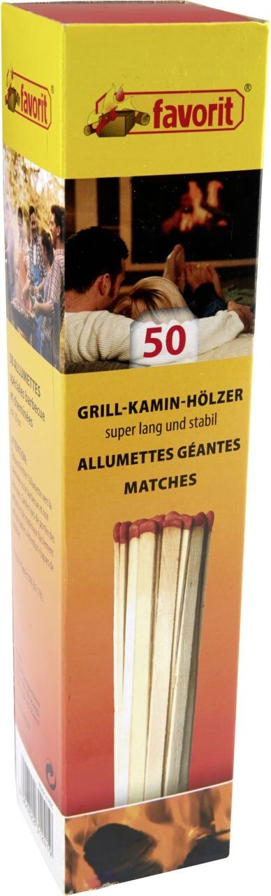 Favorit Grill-Kaminhölzer extra lang 20 cm 50 Stück
