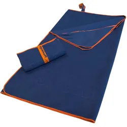 Dyckhoff Mikrofaserhandtuch mit Reißverschluss 180 x 80 cm marine