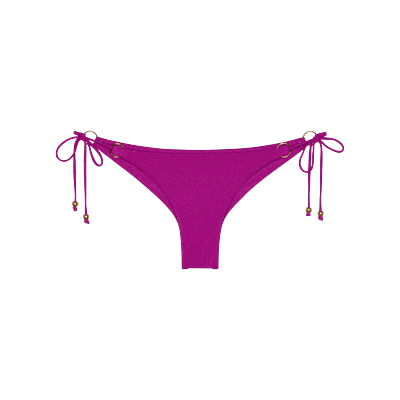 Bikini-Hose TRIUMPH "Summer Sunset Brazilian", Damen, Gr. 42, N-Gr, pink (raspberry juice), Glitzergarne;Microfaser, Obermaterial: 70% Polyamid, 16% metallisierte Fasern, 14% Elasthan, Badehosen Bikini-Hose, verstellbare Seitenbänder mit...