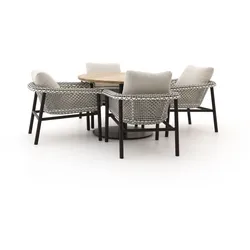 Zavelli Cuore ø 120 cm Gartenmöbel-Set 5-teilig