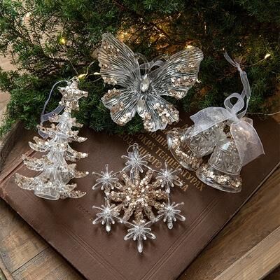 Rare Purchases Christmas Tree Ornaments Hanging, Acrylic Crystal Pendant, Snowflake Ornaments , Home Decoration Xmas Gifts s6