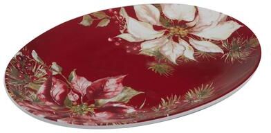 "Certified International Winters Joy Oval Platter 16"" x 12"" - 16"" x 12"""