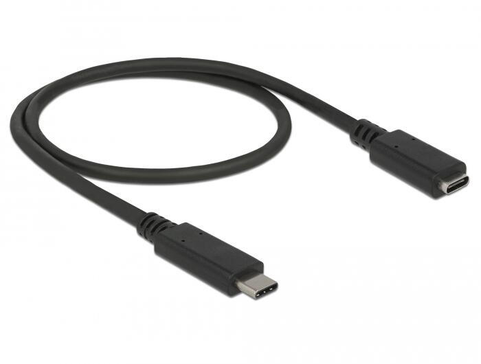 DeLOCK Verlängerungskabel SuperSpeed USB-C 0,5m 85532
