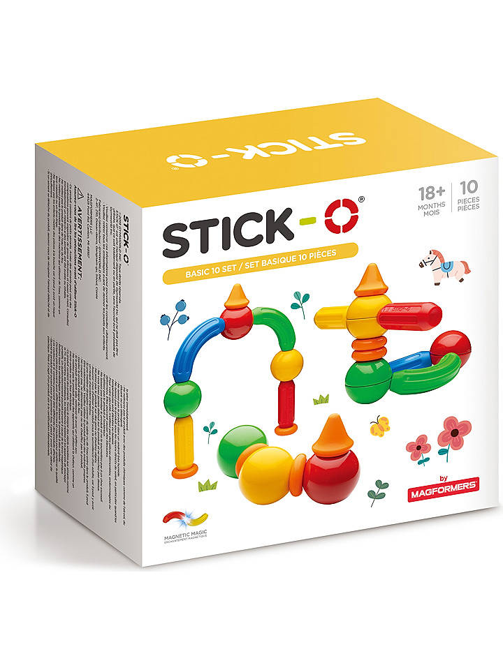 10tlg. Magnetspielset "STICK-O Basic" - ab 18 Monaten - onesize