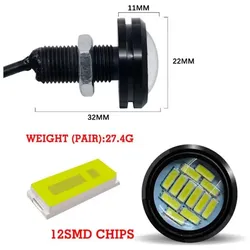 Gelbes Augenadler Led 12V - 1Stk