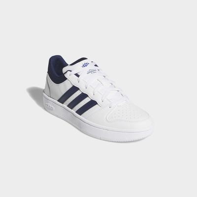 Sneaker ADIDAS SPORTSWEAR "HOOPS CLASSIC", Herren, Gr. 47, weiß (cloud weiß, dunkelblau, orbit grau), Synthetik, Schuhe Sneaker