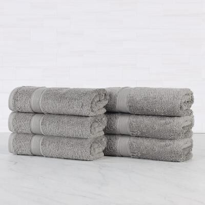 Superior Oregon Organic Cotton Solid Hand Towel, Set of 6