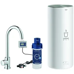 GROHE Red Mono Standventil Set, Ausladung 153mm, C-Auslauf, mit GROHE Red Boiler Größe L, 30080001
