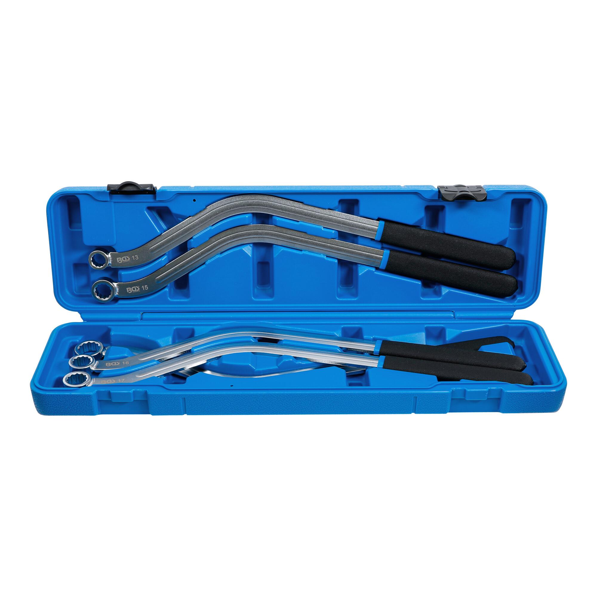 BGS Spannrollenschlüssel-Satz Zwölfkant, Spezialform SW 13 - 19 mm 5 teilig ; BGS technic (1314)