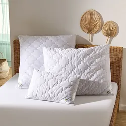 Traumschlaf Nature Merino Schurwolle Kissen 65x100 cm - weiß