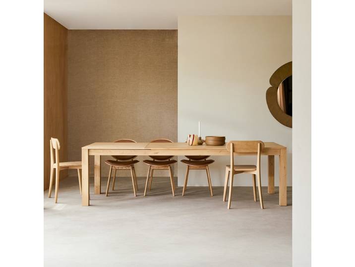 Ausziehtisch aus massiver Eiche 6-10 Pers. Eden - Natur - Oak