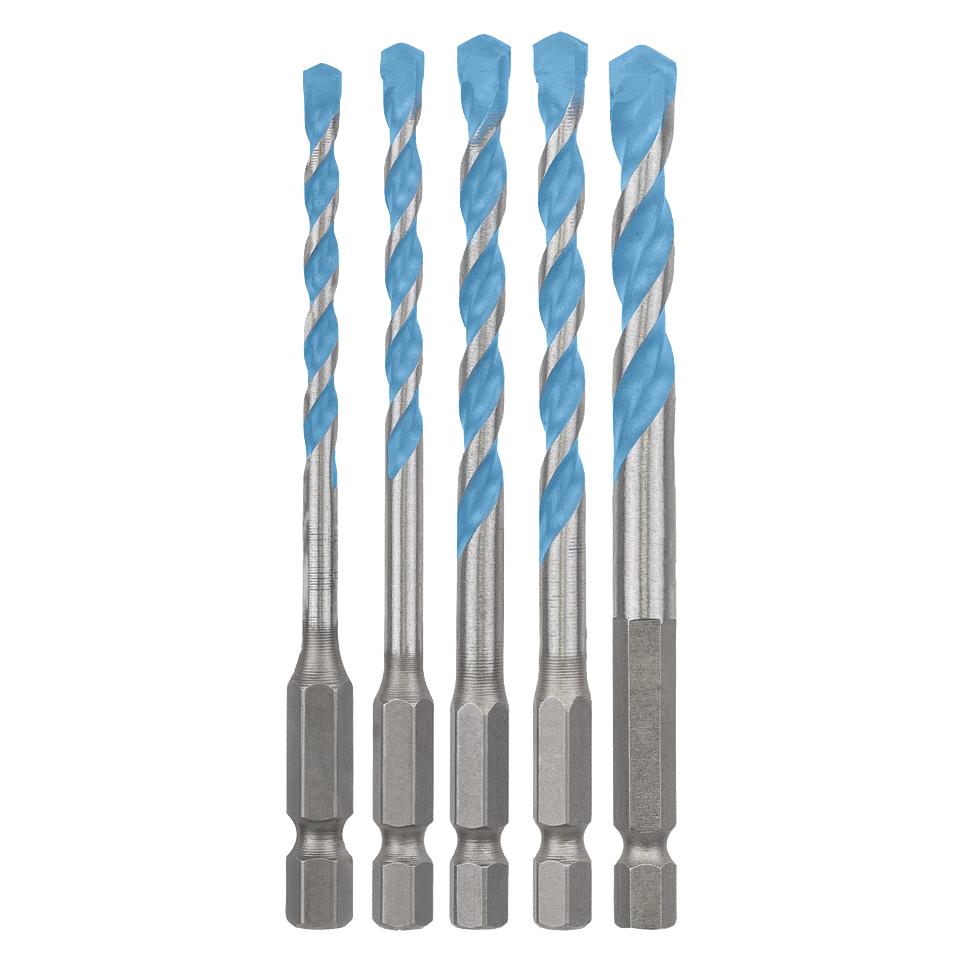 Bosch Professional Zubehör EXPERT HEX-9 MultiConstruction Bohrer-Set, 4/5/6/6/8 mm, 5-tlg. (2608900585)
