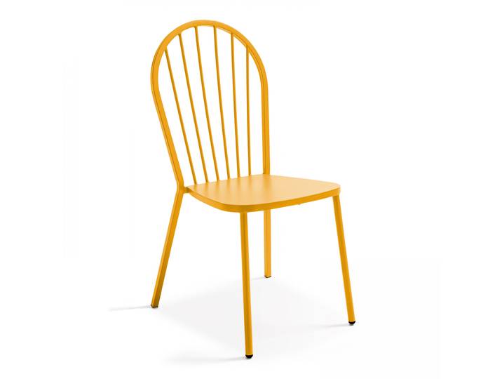 Oviala - Chaise en métal ajourée