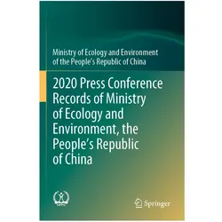 2020 Press Conference Records of Ministry of Ecology and Environment, the People's Republic of China, Fachbücher von Ministry of Ecology and Environment