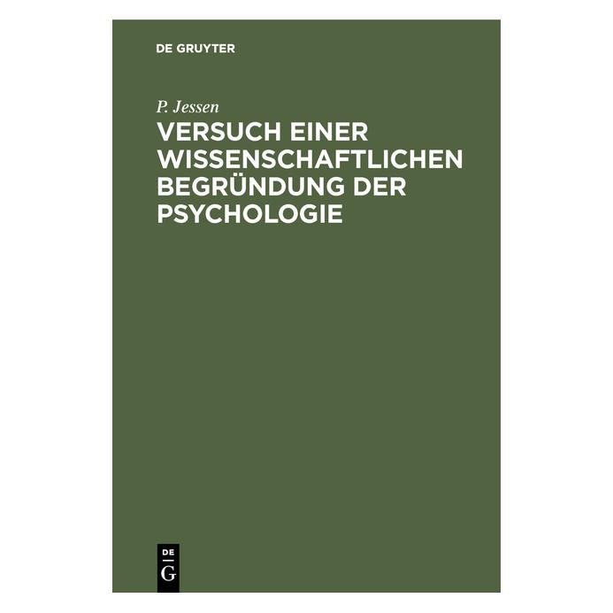 De Gruyter Jessen:Versuch einer wissenschaftlichen (67769286)